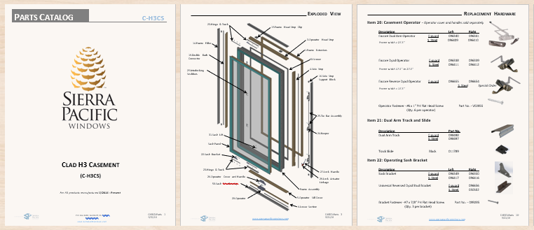 Replacement Parts Catalogs